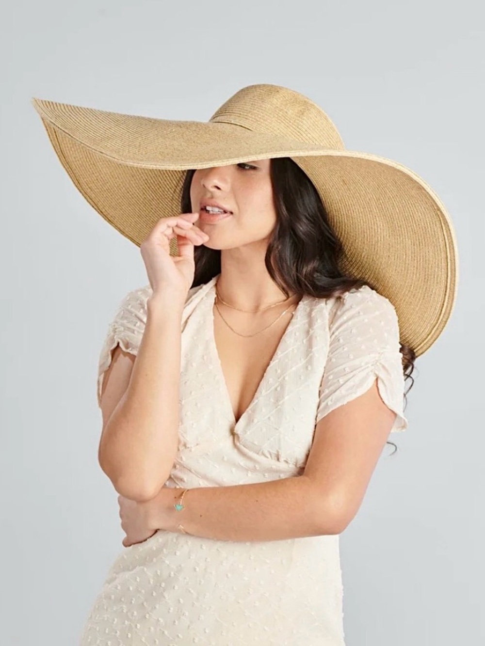 San Diego Hat Co. Garden Party Oversized Floppy Hat OS